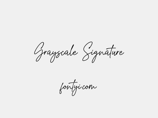 Grayscale Signature
