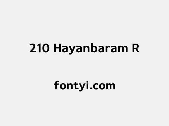 210 Hayanbaram R