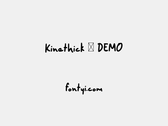 Kinethick - DEMO