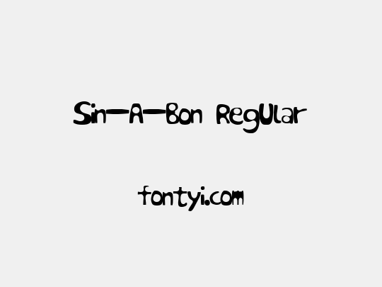 Sin-A-Bon Regular