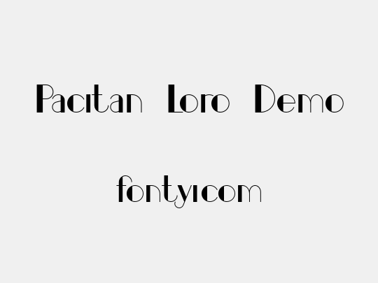 Pacitan Loro Demo