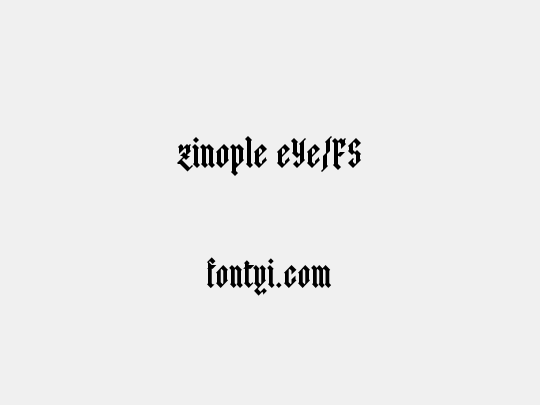 zinople eYe/FS
