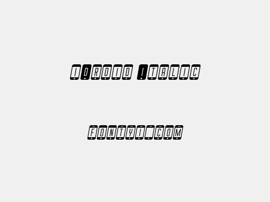 iDroid Italic