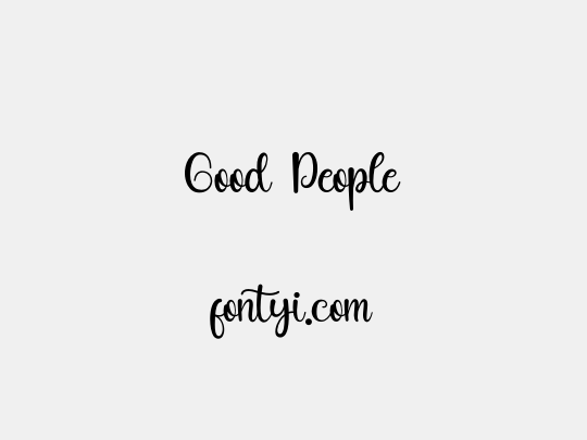 Good People