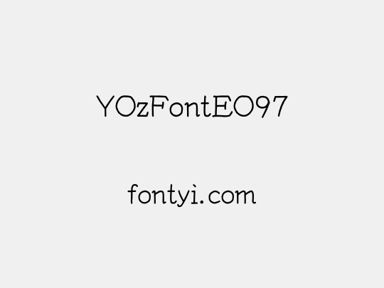 YOzFontEO97