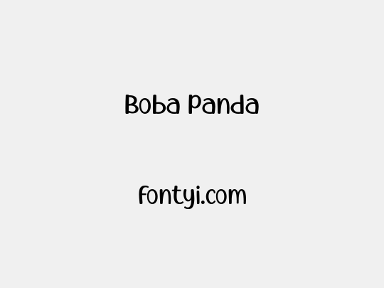 Boba Panda