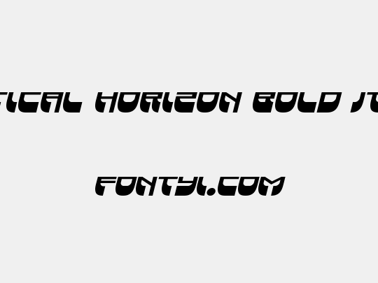 Vertical Horizon Bold Italic