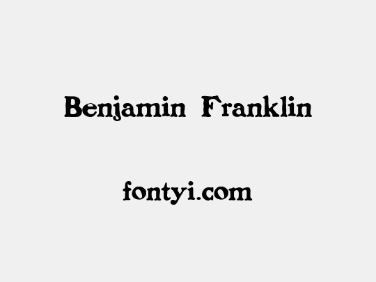 Benjamin Franklin