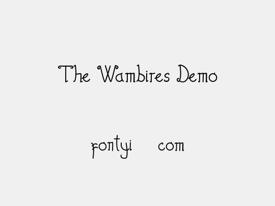 The Wambires Demo