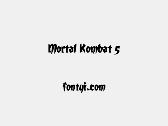 Mortal Kombat 5