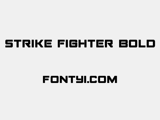 Strike Fighter Bold