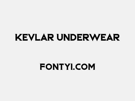 Kevlar Underwear