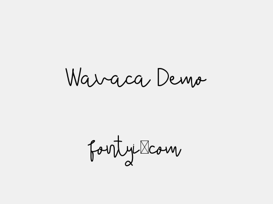 Wavaca Demo