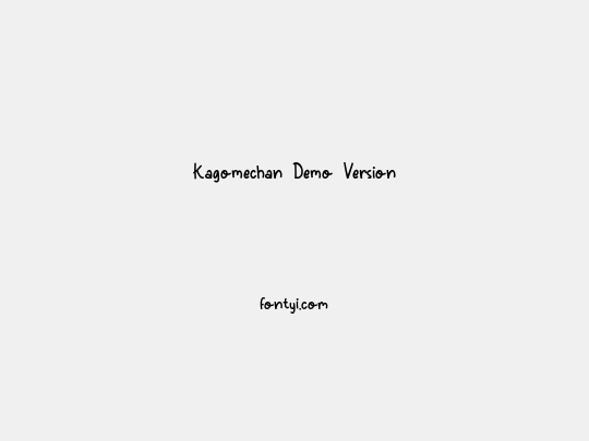 Kagomechan Demo Version