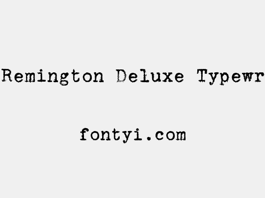 zai Remington Deluxe Typewriter