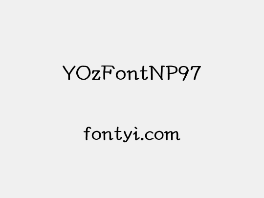 YOzFontNP97