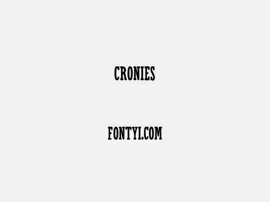 Cronies