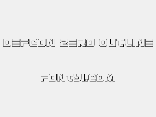 Defcon Zero Outline