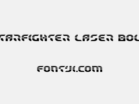 Starfighter Laser Bold