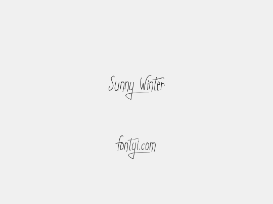 Sunny Winter