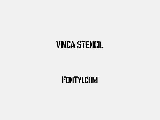 VINCA STENCIL