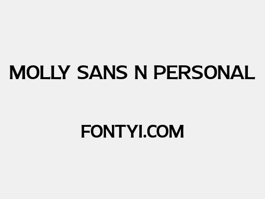 Molly Sans N PERSONAL
