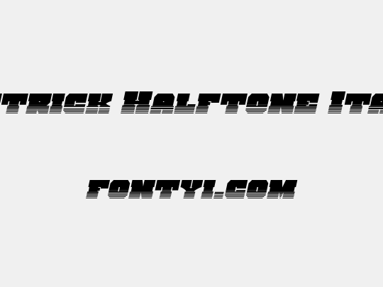 Kittrick Halftone Italic