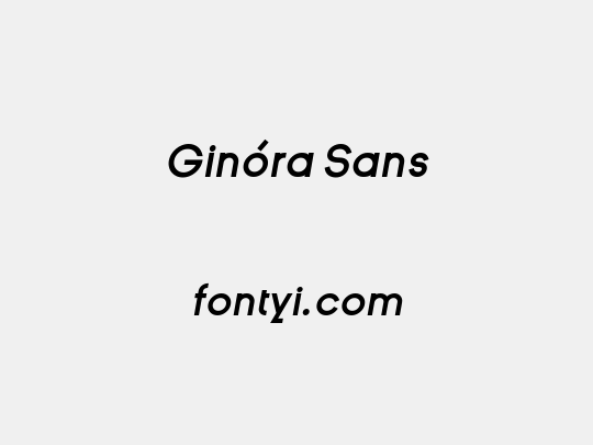 Ginóra Sans