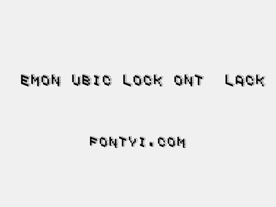 DemonCubicBlockFont Black