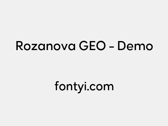 Rozanova GEO - Demo