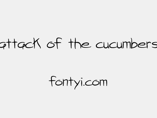 attack of the cucumbers
