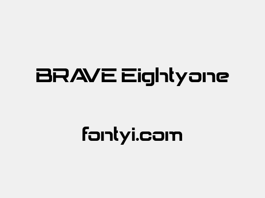 BRAVE Eightyone