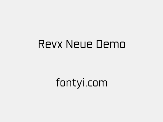 Revx Neue Demo