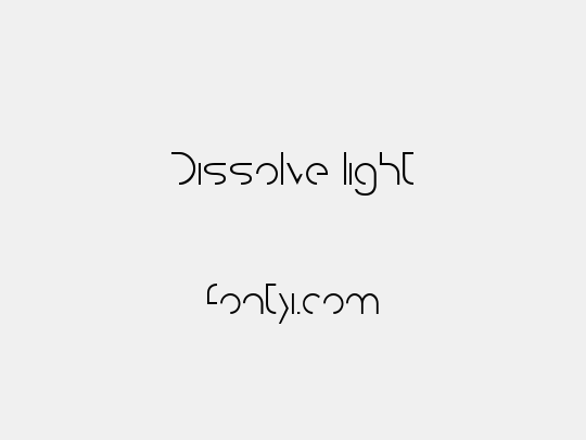 Dissolve light