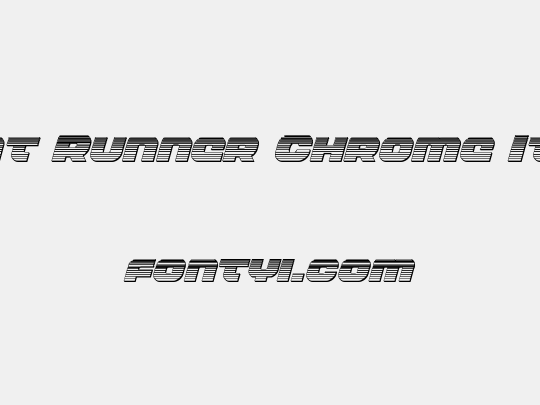 Front Runner Chrome Italic