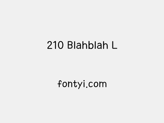 210 Blahblah L