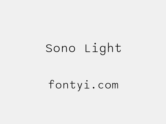 Sono Light