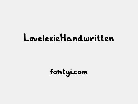 LovelexieHandwritten