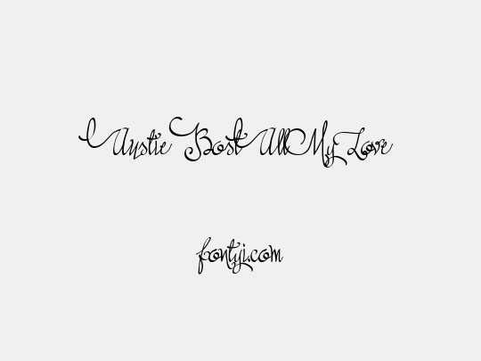 Austie Bost All My Love