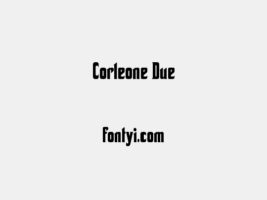 Corleone Due