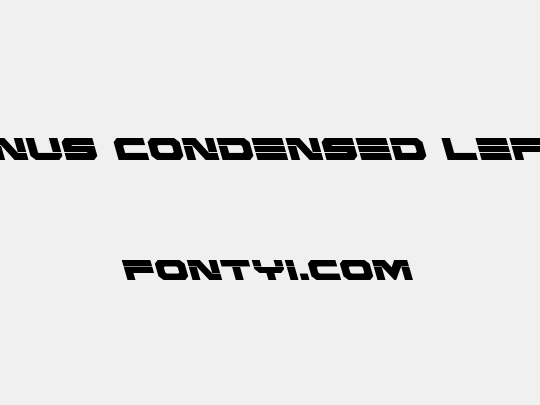 Eridanus Condensed Leftalic
