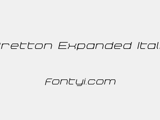 Bretton Expanded Italic