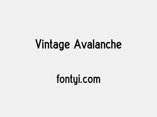 Vintage Avalanche