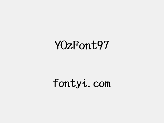 YOzFont97
