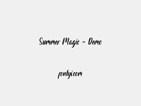 Summer Magic - Demo