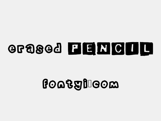 erased PENCIL