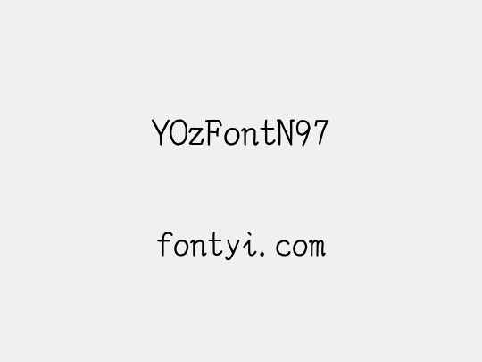 YOzFontN97