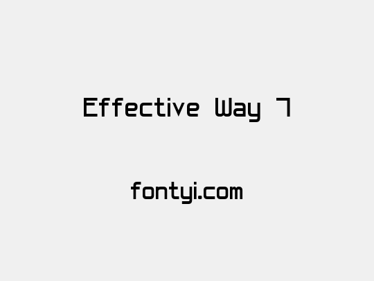 Effective Way 7