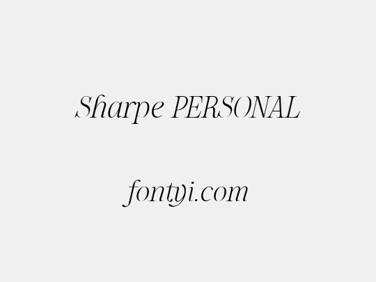 Sharpe PERSONAL