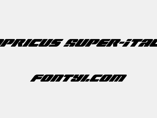 Capricus Super-Italic